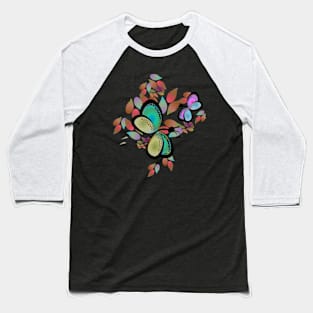 Butterflies and leaves Baseball T-Shirt